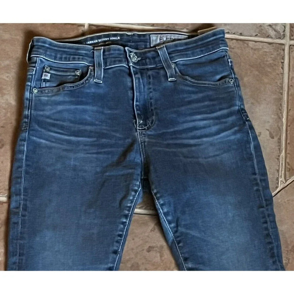 ag adriano goldschmied Farrah Skinny Ankle Low Rise Medium Wash Skinny 25R - Picture 8 of 9